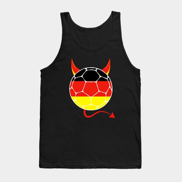 Germany Football Halloween Tank Top by footballomatic